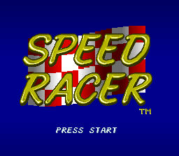 Speed Racer (USA) Title Screen